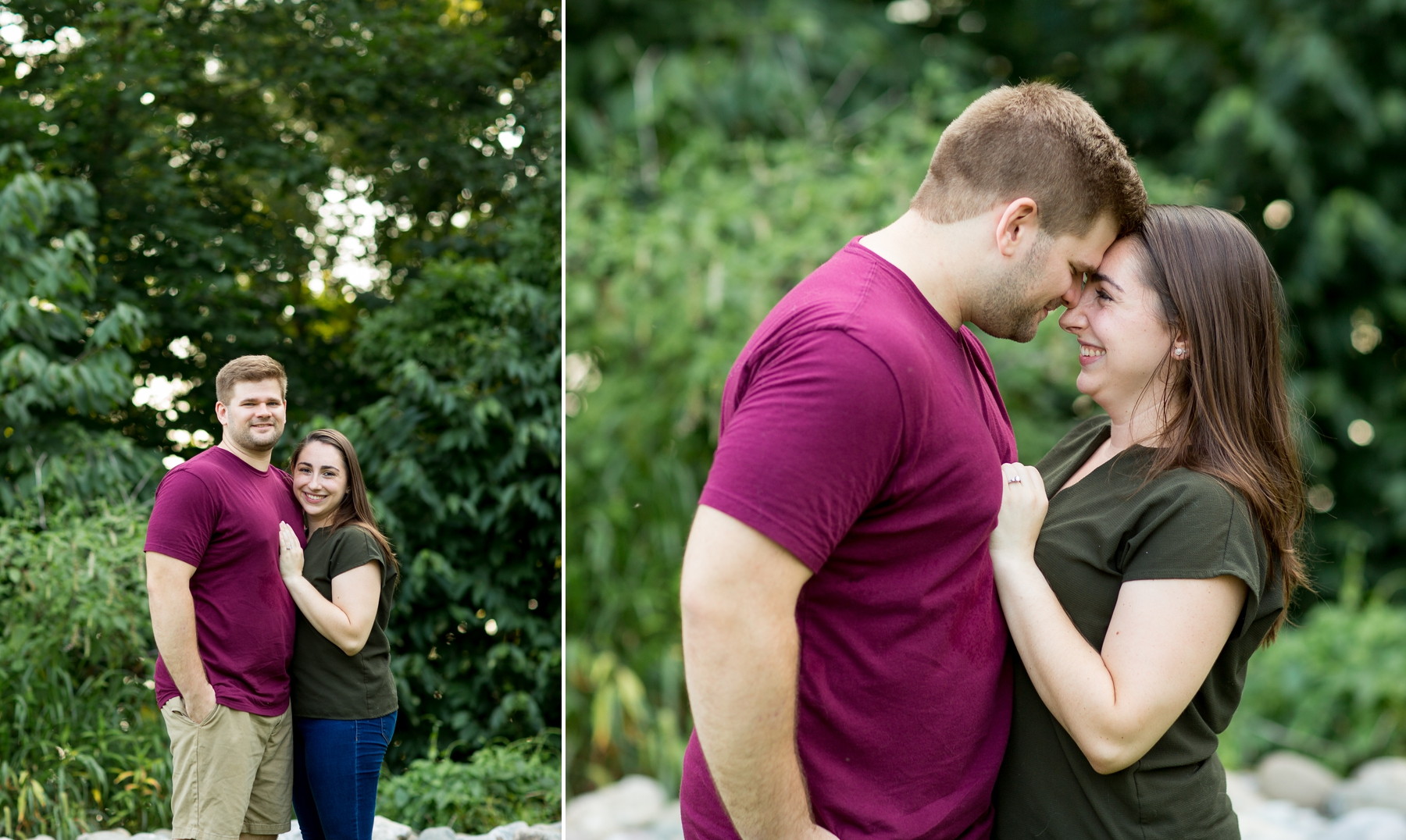 fun engagement photos at Fort Hunter